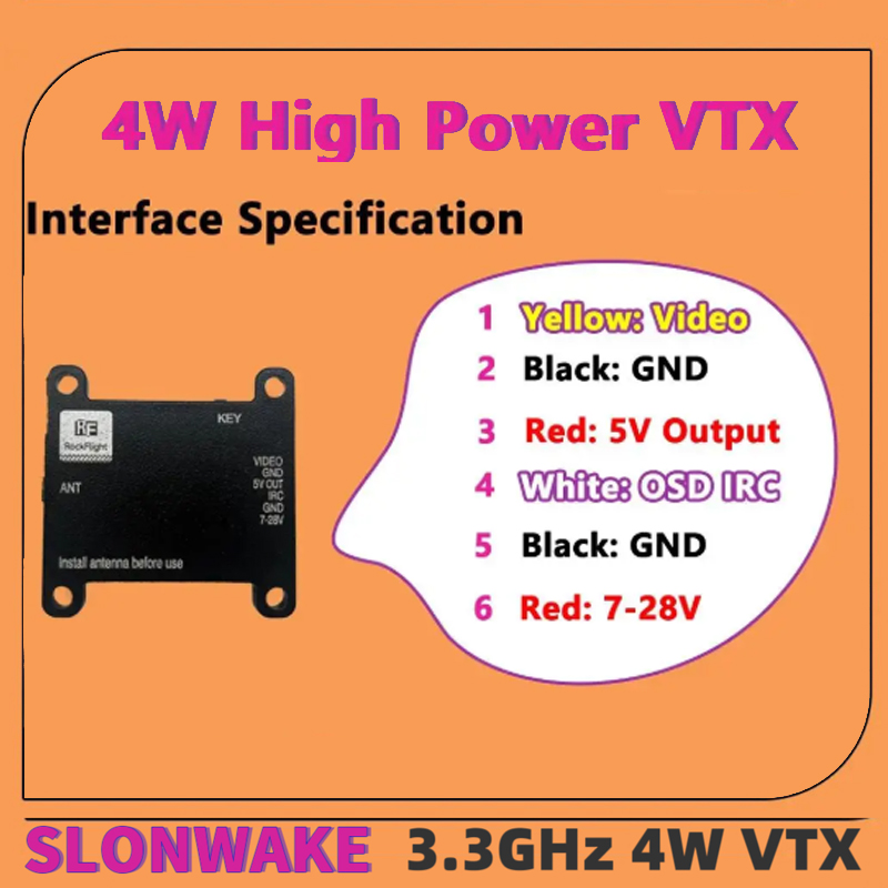 Émetteur vidéo VTX SLONWAKE FP - Fpv Drone Receiver avis et prix